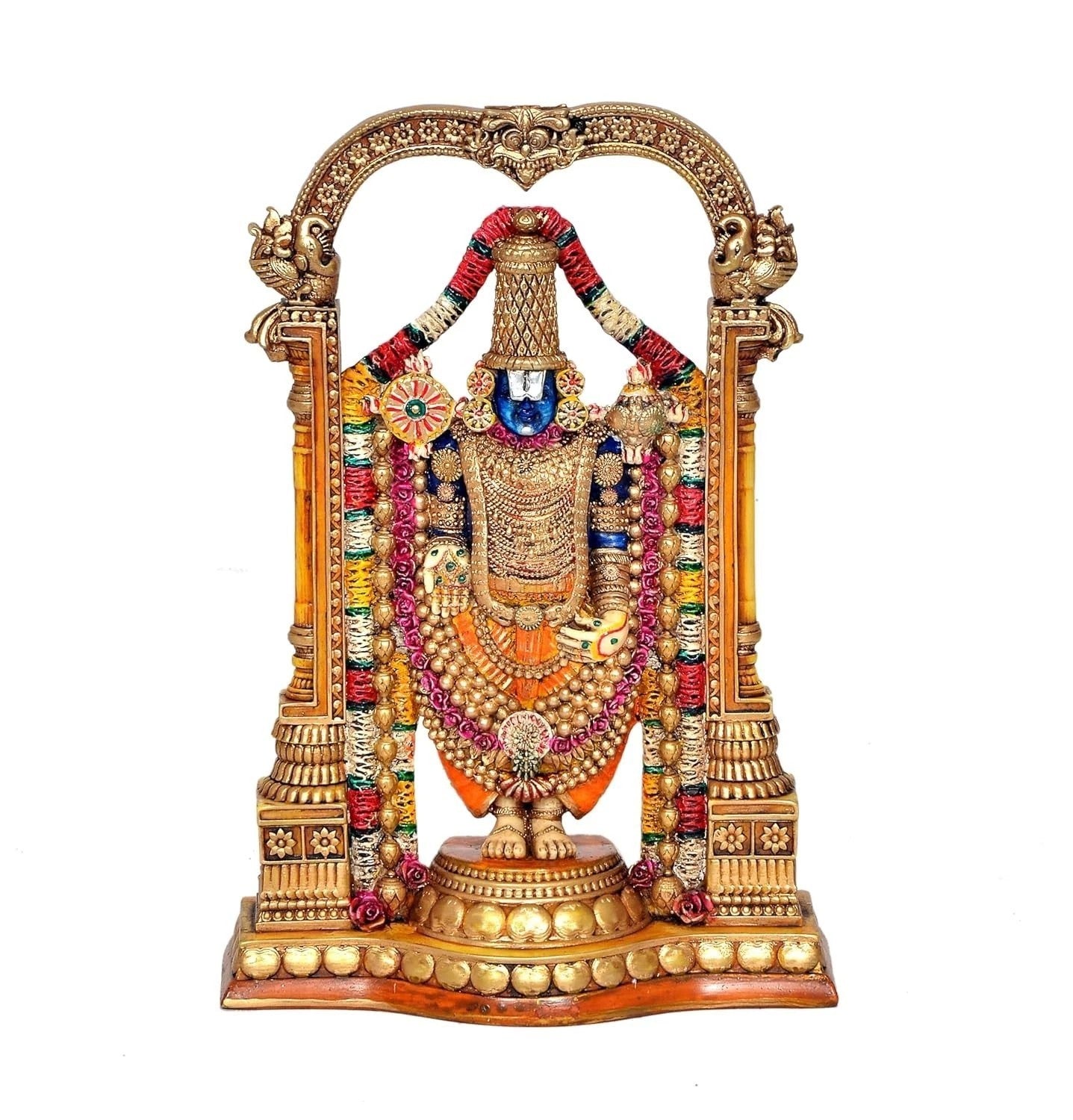 Resin Lord Venkateshwara Tirupati Balaji Figurine Statue Sculpture Idol