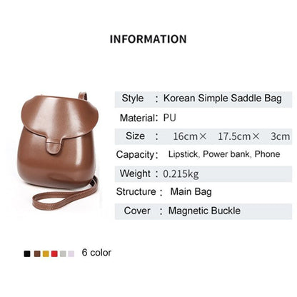 Vintage Messenger Bag Shoulder Purse Synthetic Leather Crossbody Bag 17*16*3 CM