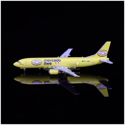 1:400 JC Wings Mercado Livre Boeing 737-400F Aeroplane Diecast Aircraft Model