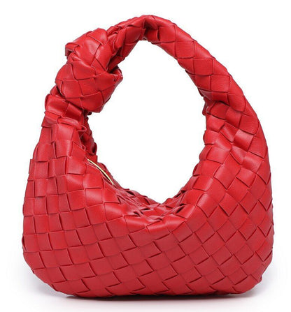 Golden Zipper Bag Synthetic Leather Tote Shoulder Bag Crossbody Handbag 26*24 CM