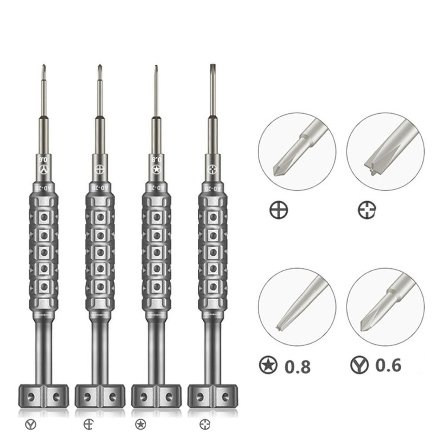 Aluminum Smart Phone Repair Opening Tools Screwdriver Pentagram Cross Y Tip