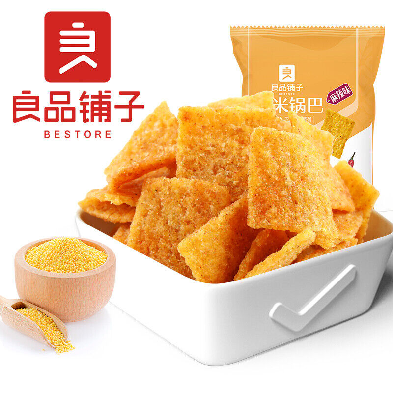 良品铺子小米锅巴麻辣休闲零食 Good Food Shop Millet Pot Spicy Casual Snacks