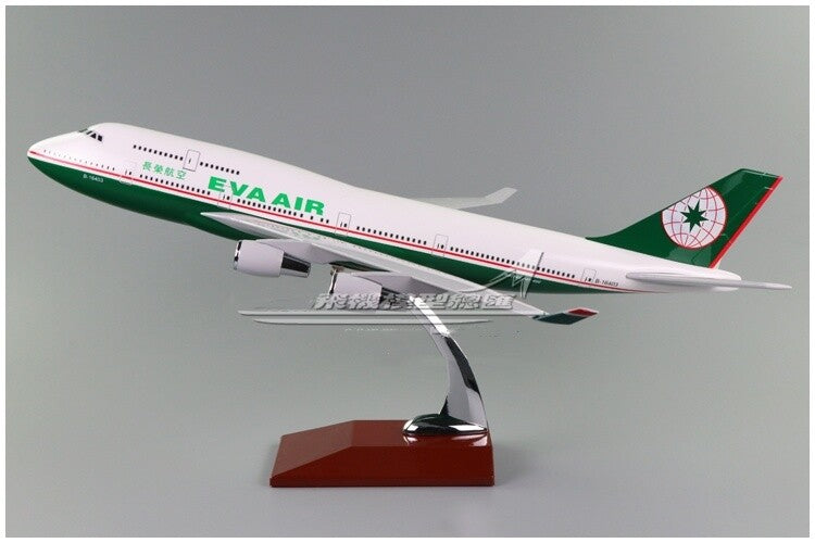 47CM 1:150 EVA AIR BOEING 747-400 B-16403 Passenger Airplane Resin Plane Model
