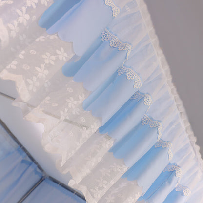 Double Layers Blackout Mosquito Net Princess Bed Dust Proof Bed Curtain Drapes