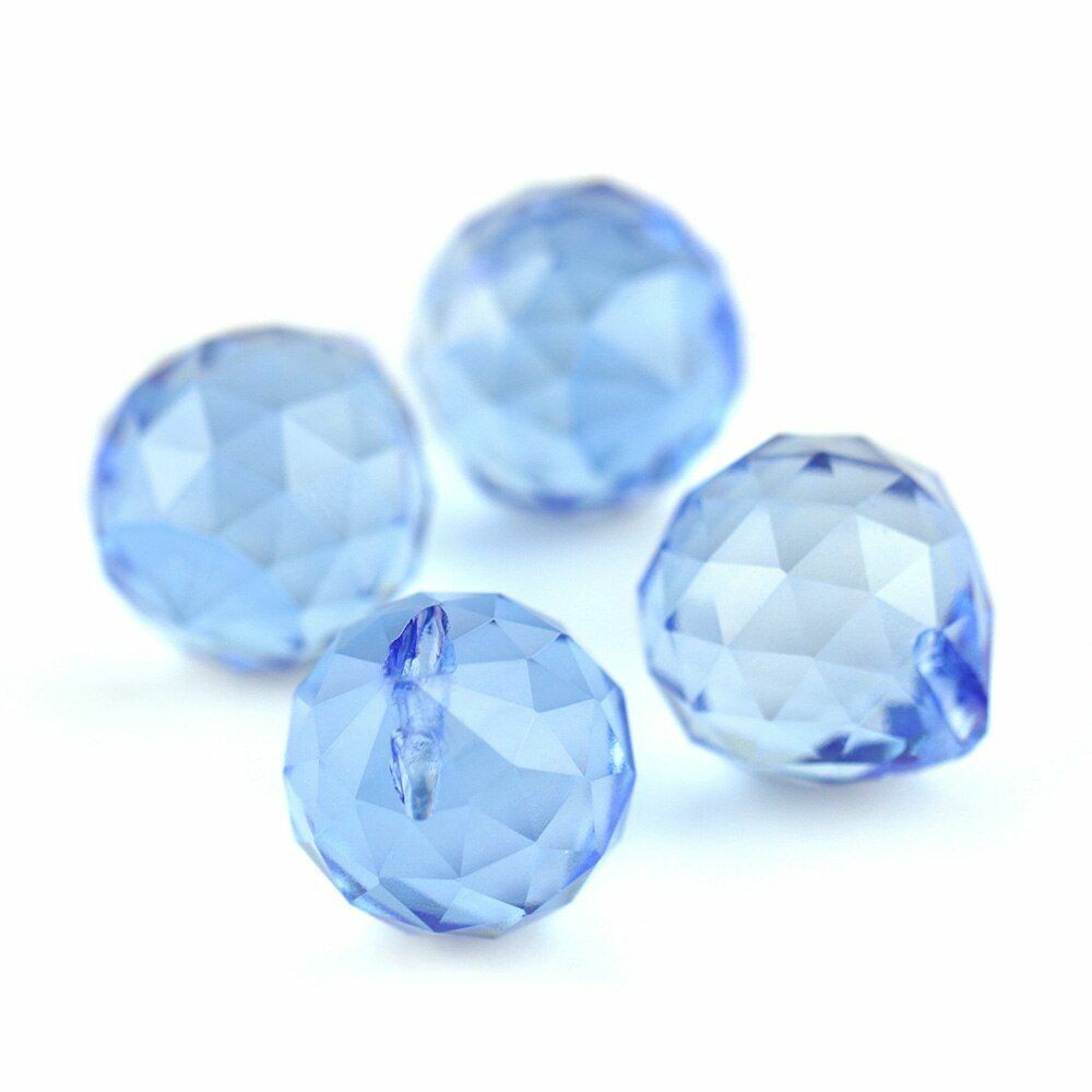 10pcs Chandelier Crystal Glass Balls Cut-Faceted Hanging Lamp Lighting Part Home
