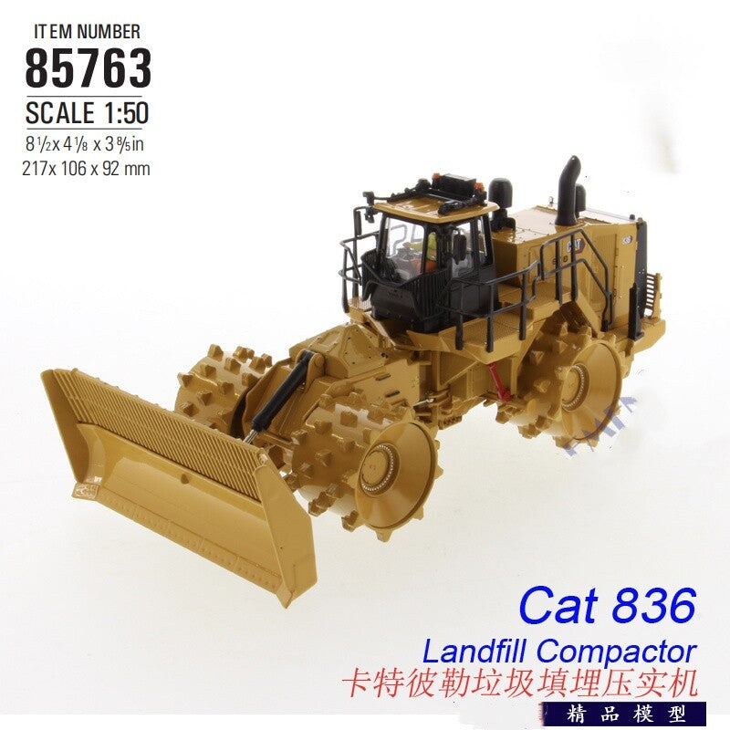1:50 DM 836 LANDFILL COMPACTOR Construction Machine Equipment Diecast Model