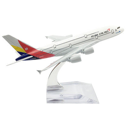 1:400 Asiana Airlines A380 Plane Metal Airplane Model Alloy Plane Model Deco