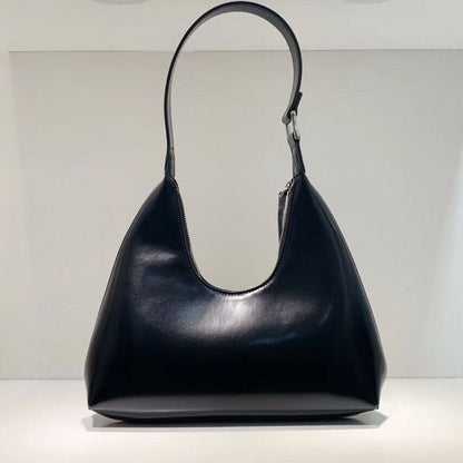 Small U Top Real Leather Snake Vintage Shoulder Bag Purse Handbag Top Handle