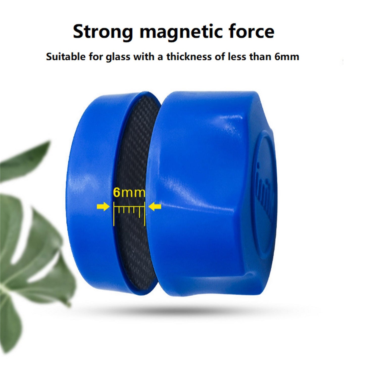 Blue Mini Fish Tank Magnetic Brush Aquarium Cleaning Glass Scraper Cleaner ff