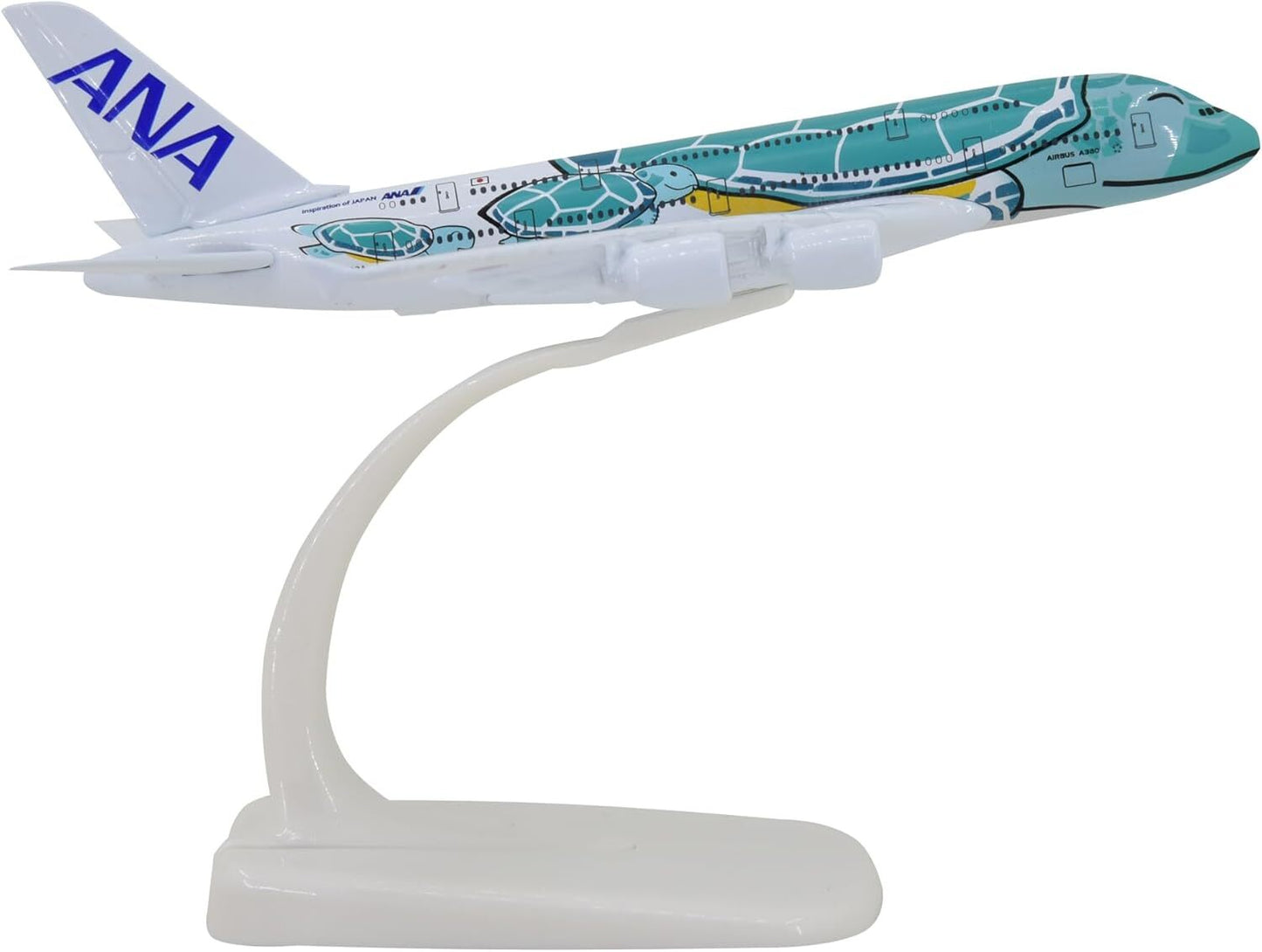 1:500 15cm A380 ANA Sea Turtle Metal Airplane Model Plane Toy Plane Model Green