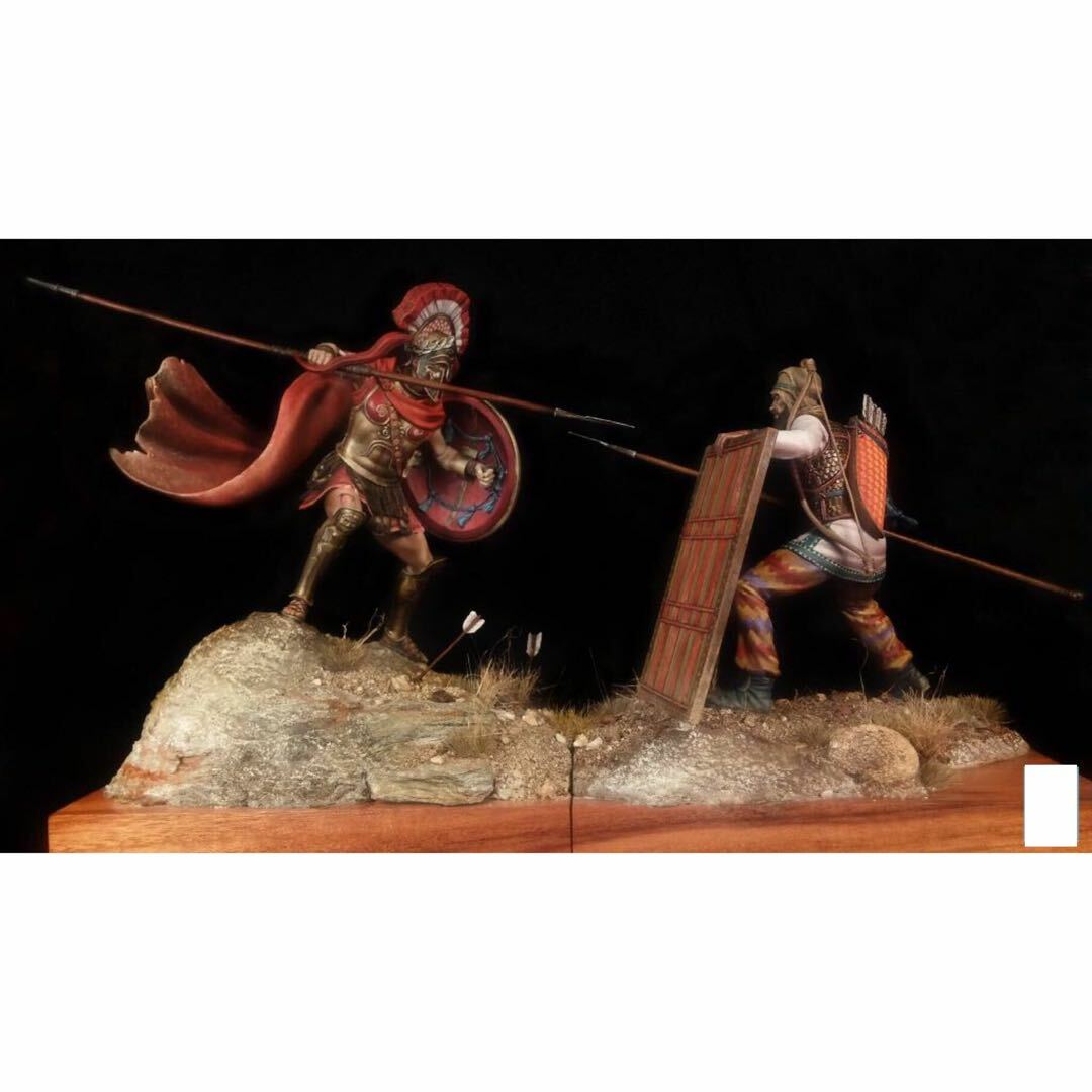 1/24 resin figure model 2 ancient soldiers Unassembled Unpainted