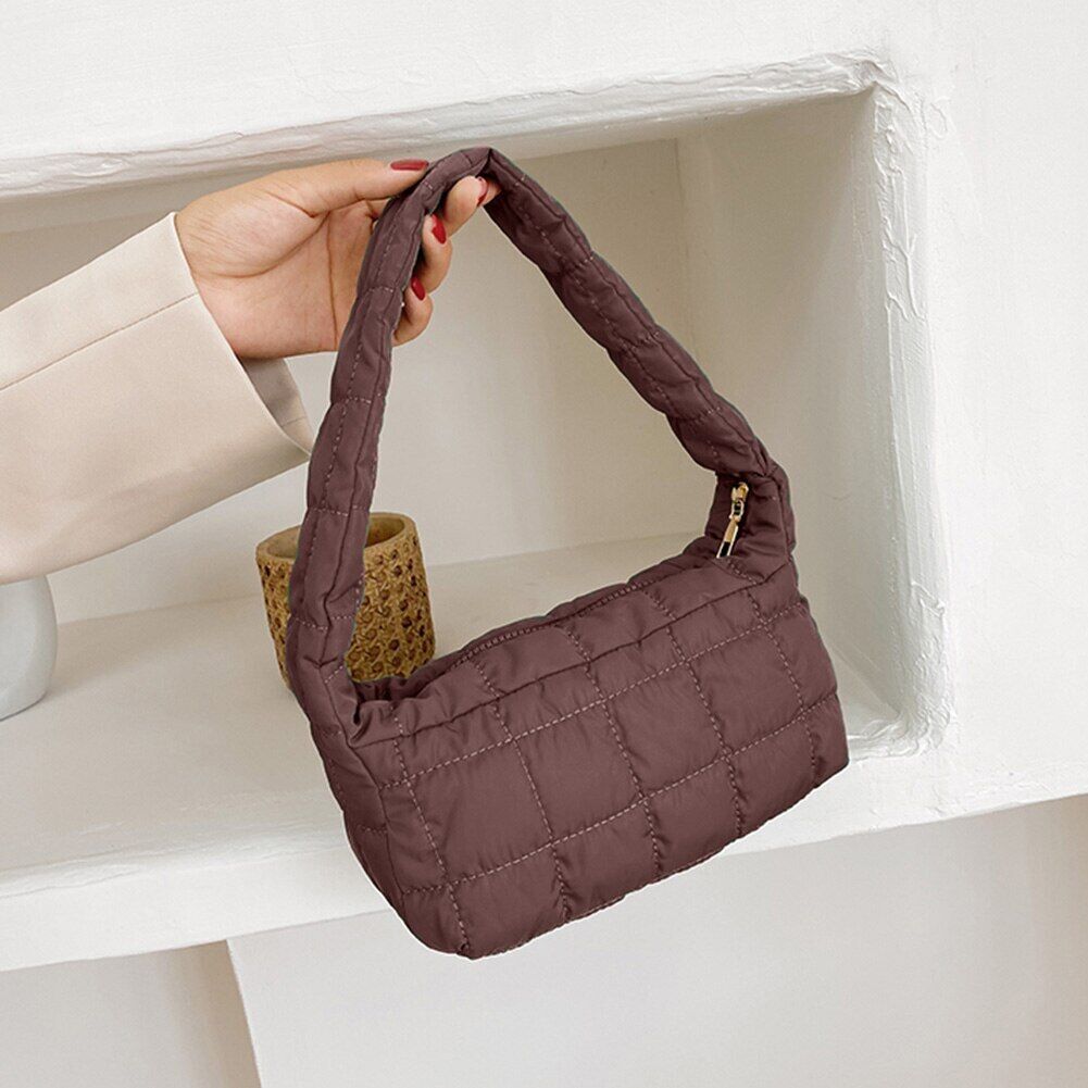 Pattern Shoulder Bag Cotton Handbag Women Tote Bags Padded Ladies Bag