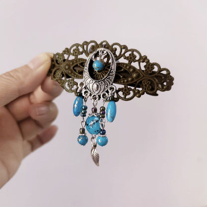 Victorian Vintage Tassel Hair Clip Spring Barrette Original Design