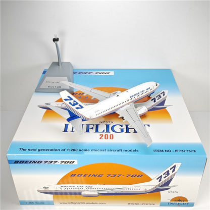 1:200 InFlight Boeing 737-700 N737X Passenger Airplane Diecast Plane Model