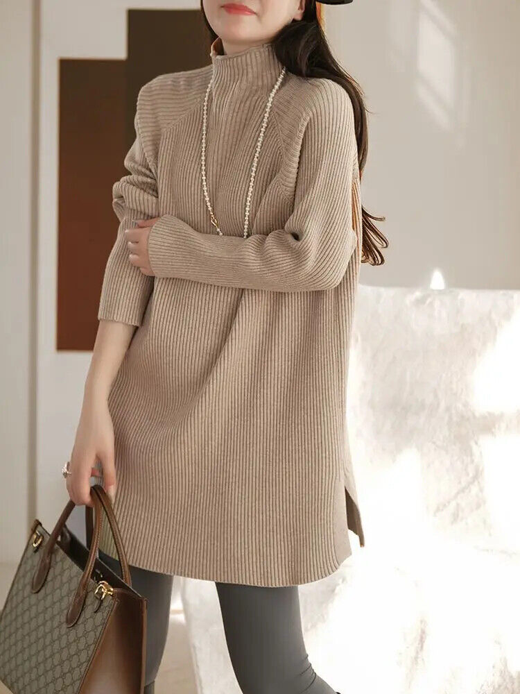Sweaters Women 2023 Autumn Winter Length Sweater Elegant Women's Pullover