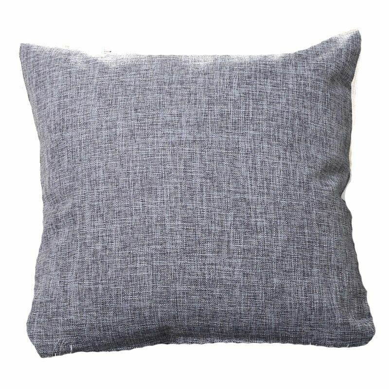 Pillows Cover Sofa Waist Cushion Solid Linen Throw Pillowcase Office Home Decor
