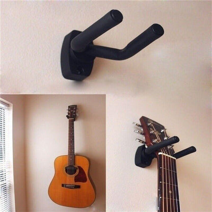 Wall-mounted Guitar Hanger Stand - Instrument Holder and Display Hook