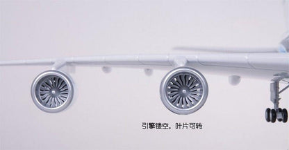 46CM 1:160 Malaysia Airlines AIRBUS A380 Airplane Landing Gear Resin Plane Model