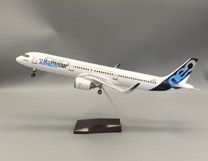 47CM 1:95 AIRBUS A321NEO Passenger Airplane Landing Gear Resin Aircraft Model