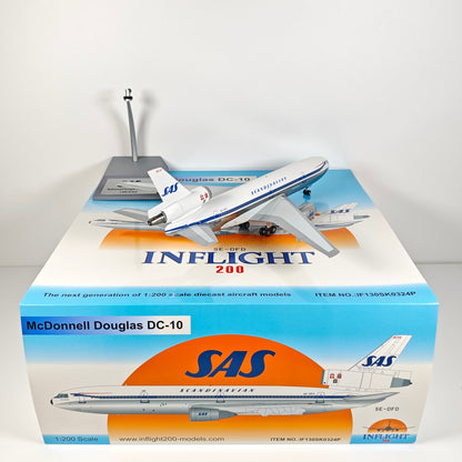 1:200 InFlight United DC-10 SE-DFD Passenger Airplane Diecast Plane Model