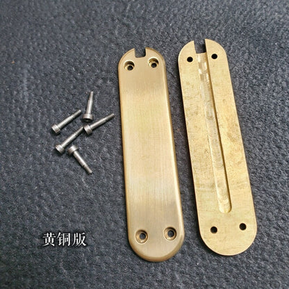 1 Pair Brass Knife Handle Scales For 58mm multifunctional Swiss army knives