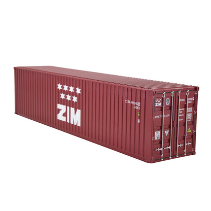 1:50 ZIM 40GP Metal Shipping Container Model Toy Home Office Decor Gift