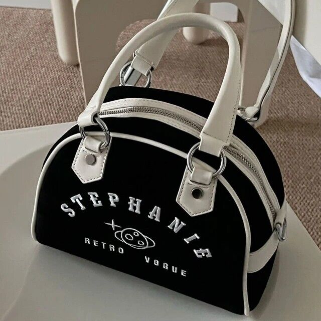 Women’s Vintage Crossbody Bag Retro Satchel Tote Shoulder Bowling Bag Gift