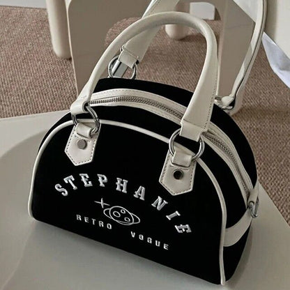 Women’s Vintage Crossbody Bag Retro Satchel Tote Shoulder Bowling Bag Gift
