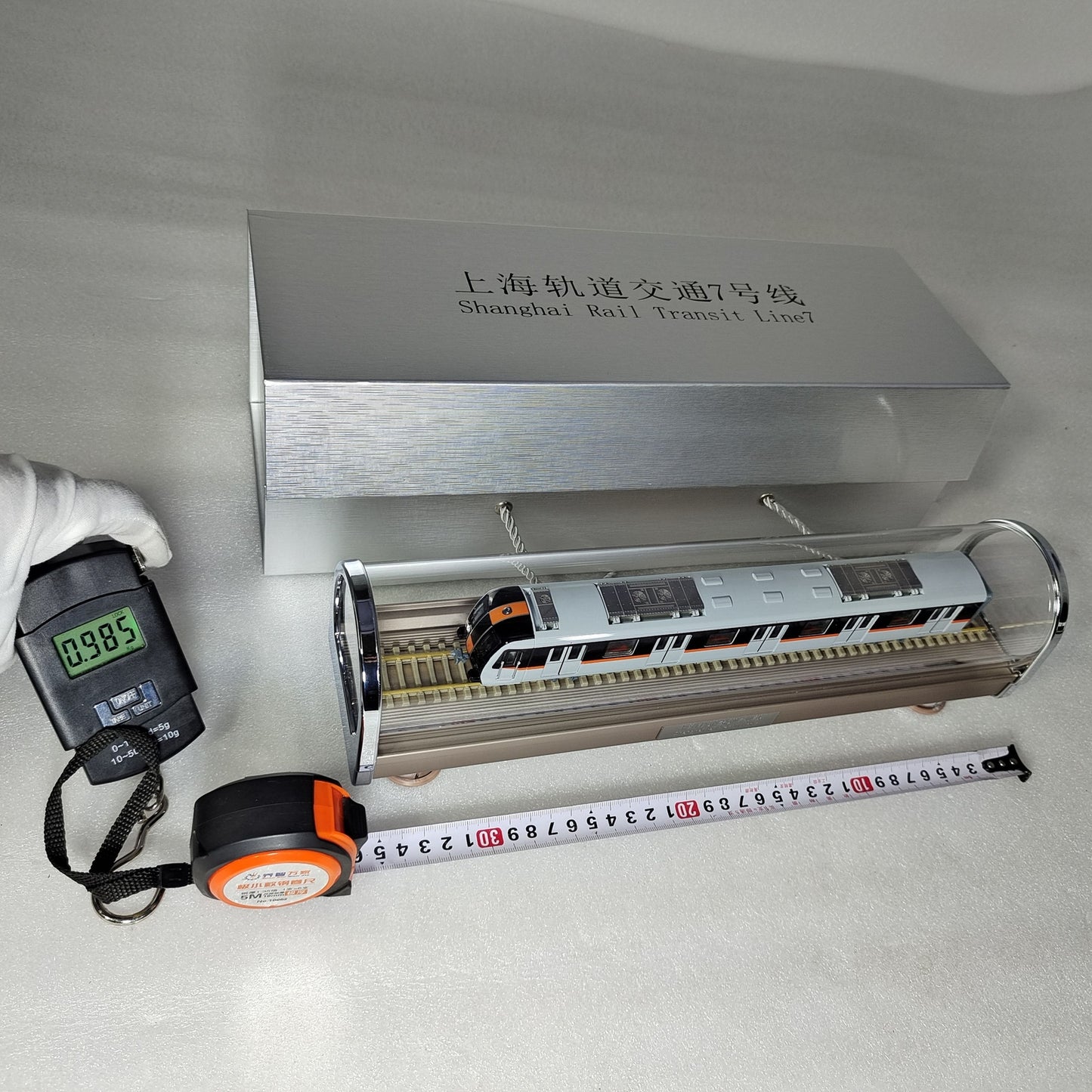 1:87 Shanghai Underground Line 15 Metro Train Subway Locomotive Diecast Model