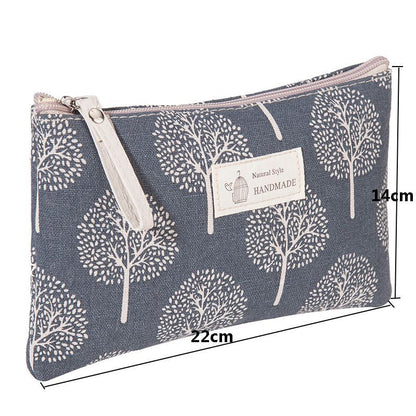 Plaid Printing Cosmetic Bag Makeup Case Organizer Bag Travel Tote Pouch Bags 1PC