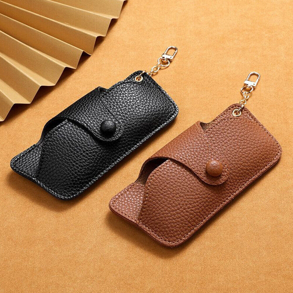 Soft PU Leather Eyeglasses Sunglasses Reading Glasses Case Pouch Storage Bag US
