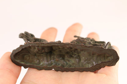 Rare bronze handmade dragon statue figure collectable tea pet home decor art