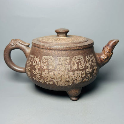 Vintage Chinese Yixing Purple Clay Teapot Zisha Ceremony Fashion Teacups Teapots