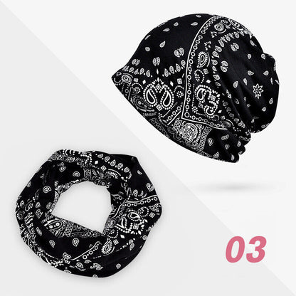 Women Floral Baggy Slouchy Beanie Hat Headwear Scarf Snood Hat Cancer Chemo Caps