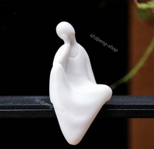 3.1" Chinese White Porcelain Ceramics Buddhism Buddha Figurine Statue Statues
