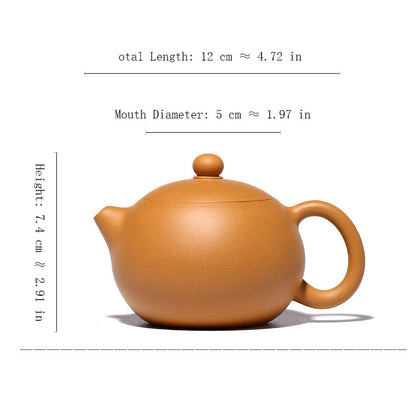 Ball Shaped Infuser Holes Marked Xishi Pot Chinese Yixing Old Duan Clay Tea Pot