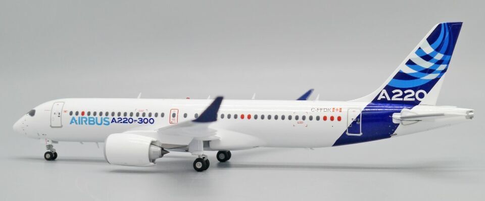1:200 JC Wings AIRBUS A220-300 Passenger Airplane Diecast Plane Aircraft Model