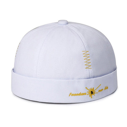 Hip Hop Hats Summer Hats Beanie Hat Skullies Cap Brimless Street Solid Color
