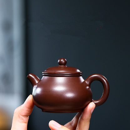 120ml Chinese Handmade Teapot Yixing Purple Clay Kettle Kungfu Tea Set Decorate