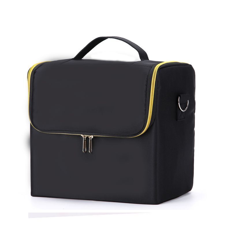 Large Make Up Bag Multi-layer Embroidery Cosmetics Storage Case Toiletry Bag 1PC
