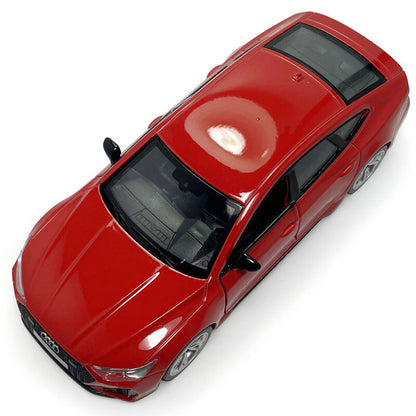 1:35 Audi RS 7 Sportback Model Car Diecast Toy Cars Metal Vehicle Pull Back Red
