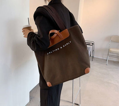 Canvas Handbag Summer Soft Shoulder Handbag Travel Tote Shopper Bags Travelling