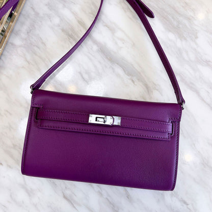 Mini Flap Real Leather Envelope Phone Wallet Shoulder Bag Clutch Crossbody Purse