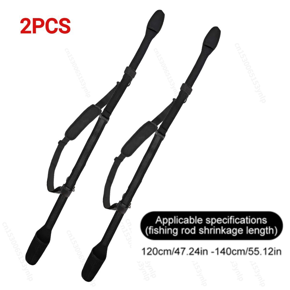 Fishing Rod Storage Bag Adjustable Fishing Rod Shoulder Belt Portable Fishing
