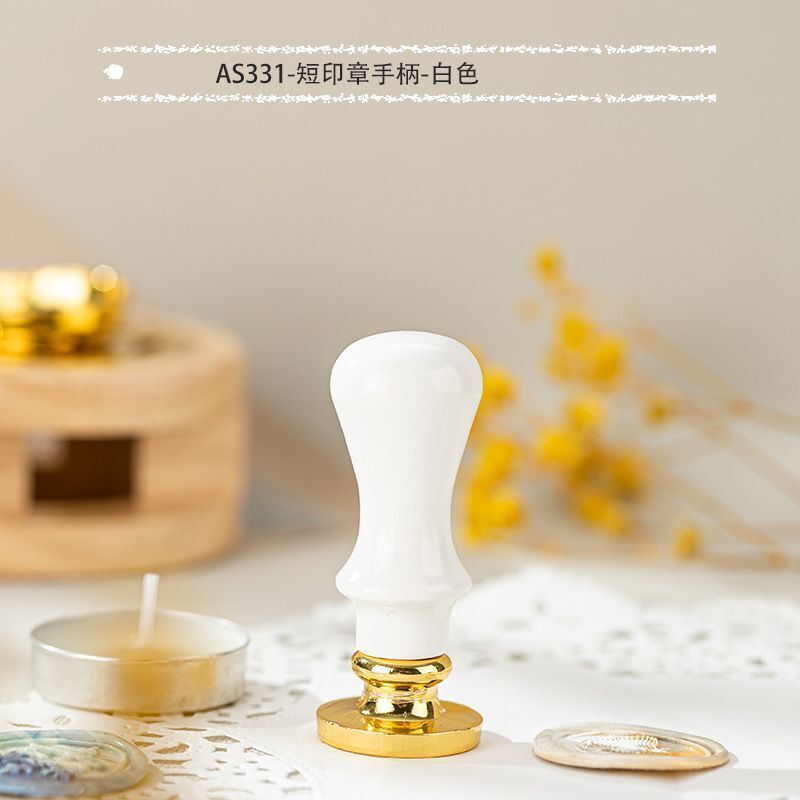 Wax Sealing Stamps Metal Retro Magic College Roman Column Handle DIY Card Making
