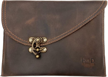 Handmade Clutch Bag Vintage Handbag Travel Accessory Full Grain Leather Gift