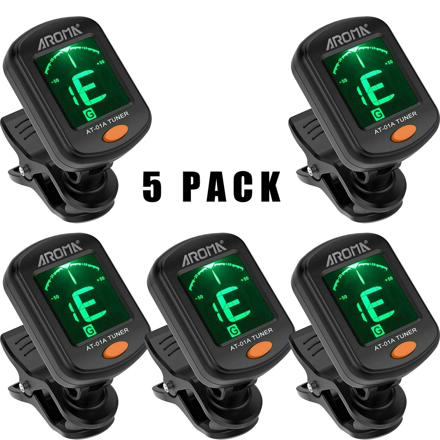 LCD Clip On Chromatic Acoustic Electric Guitar Bass Ukulele Banjo Violin Tuner