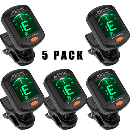 LCD Clip On Chromatic Acoustic Electric Guitar Bass Ukulele Banjo Violin Tuner