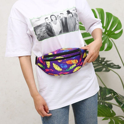Holographic Waist Bag Sport Running Fanny Pack Crossbody Bag Fashionable Purse