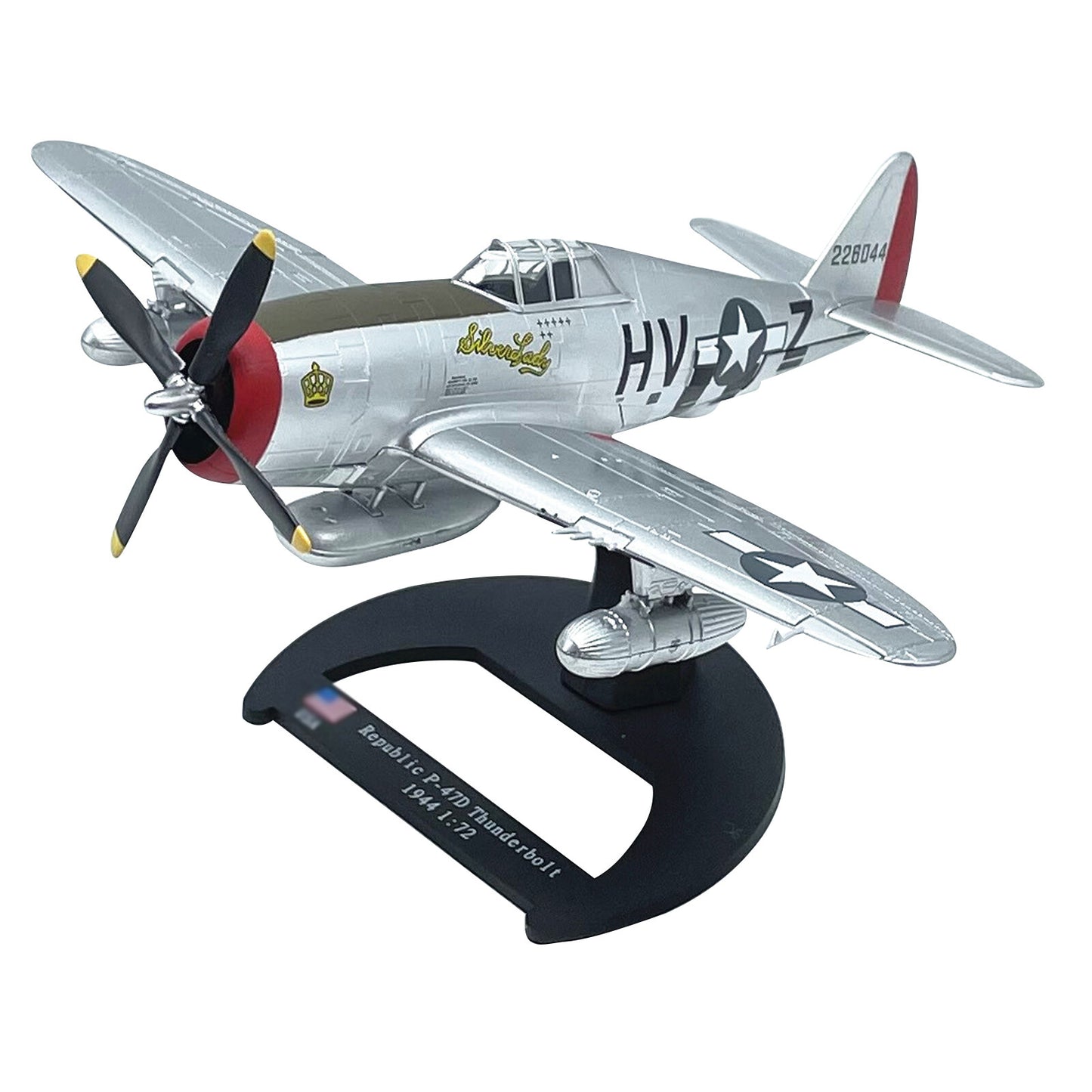 1:72 WWII USAF P-47D Thunderbolt Fighter Alloy Aircraft Miltary Plane Model N